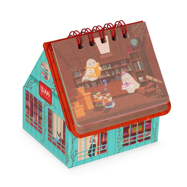 Calendario 13 Mesi da Tavolo con Base Portaoggetti - Book Store - 2027