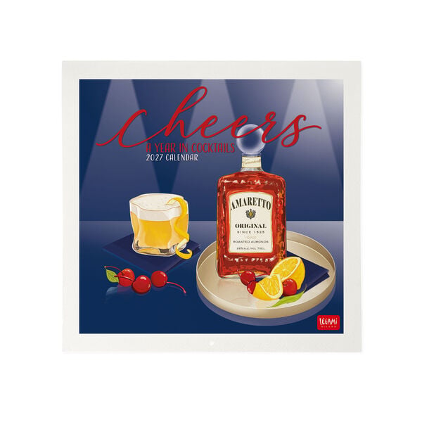 Calendario da Parete 2027 - 30 x 29 cm - Cheers