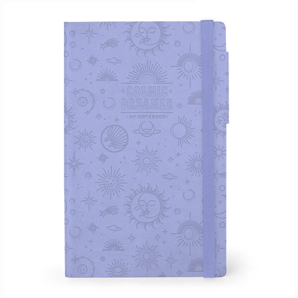 Dotted Notebook with Monochrome Soft Cover - Cosmic Lilac - My Notebook