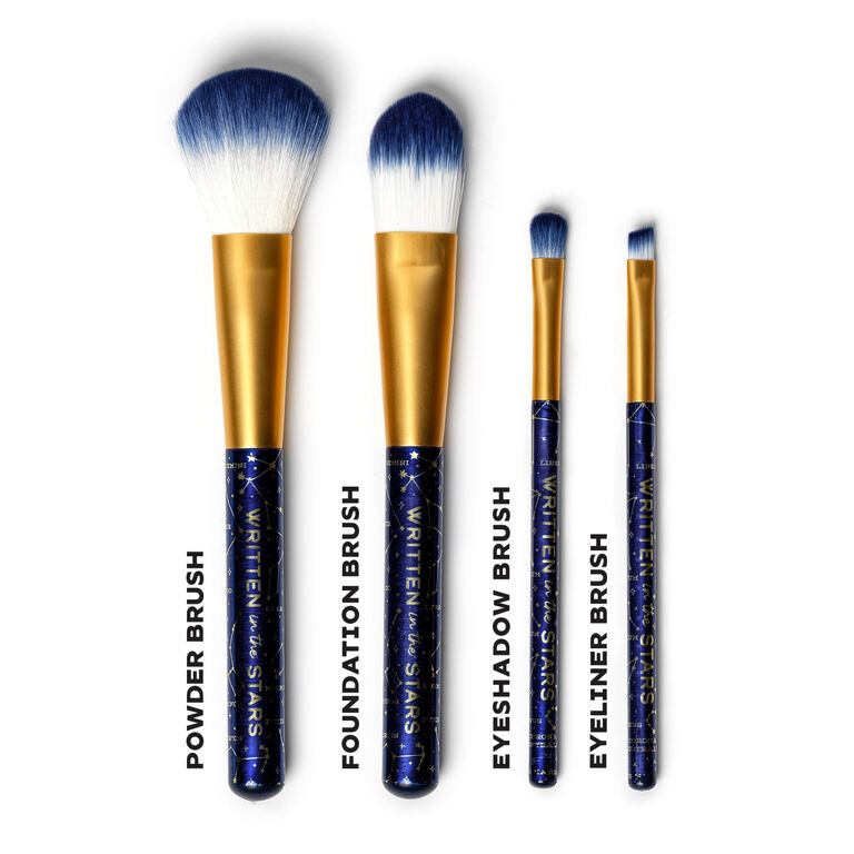 Set of 4 Stars Makeup Brushes - Oh My Glow!