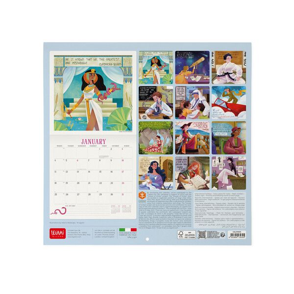 Calendario da Parete 2027 - 30 x 29 cm - Inspiring Women