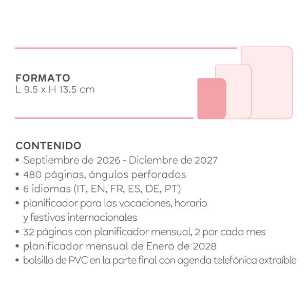Agenda Diaria Fotográfica 2026/2027 16 Meses - Bee - Small