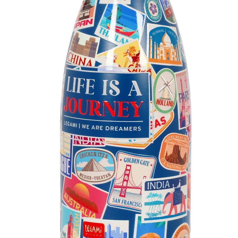 300 ml Mini Vacuum Bottle - Travel Stickers - Hot & Cold