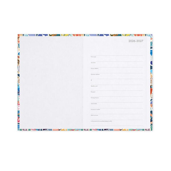Agenda Diaria Fotográfica 2026/2027 16 Meses - Travel Stickers - Medium