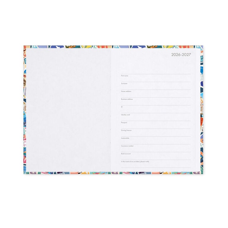 16-Month Daily Photo Diary for 2026/2027 - Travel Stickers - Medium