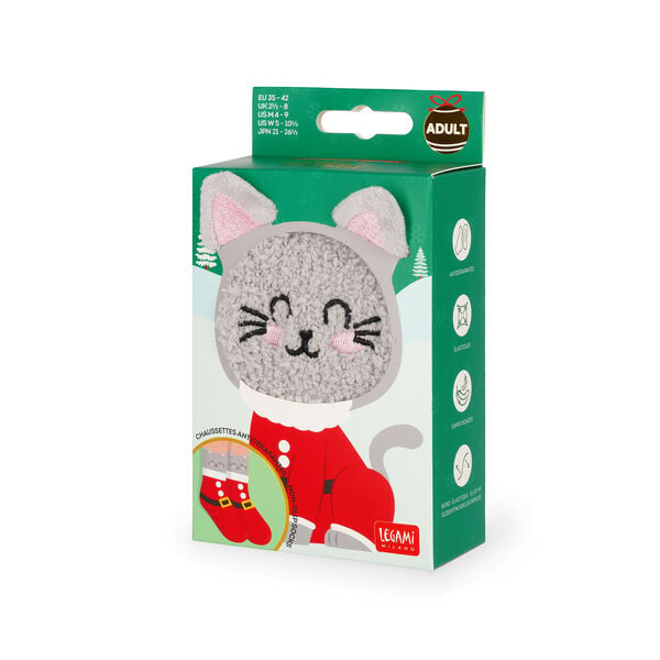 Calzini Antiscivolo di Natale Adulto Kitty Santa - It's a Match!