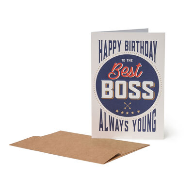 Biglietto d'Auguri - Buon Compleanno - Best Boss