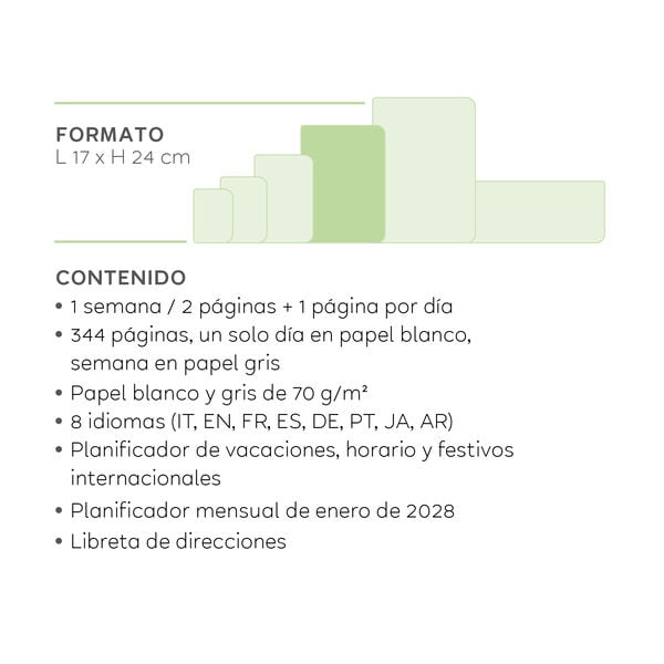 Agenda de 12 Meses Semanal y Diaria Large 2027 - Eclectic Blue