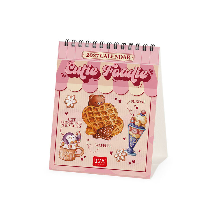 Calendario da Tavolo 2027 - 12 x 14,5 cm - Cutie Foodie Calendario da Tavolo 2027 - 12 x 14,5 cm - Cutie Foodie