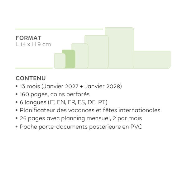 Agenda 13 Mois Semainier Format Album Small 2027 - Black Suit Agenda 13 Mois Semainier Format Album Small 2027 - Black Suit