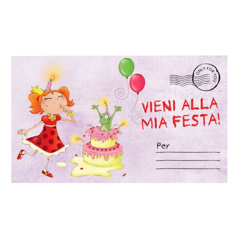 INVITO FESTA BIGLIETTI - 13,5X8 - FROG