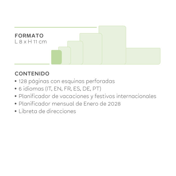 Agenda de 12 Meses Semanal  Mini 2027 - Black Suit