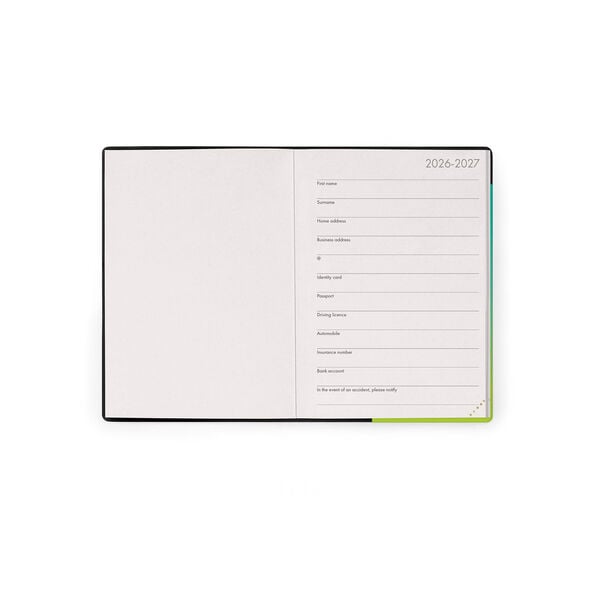Agenda Diaria 2026/2027 16 Meses - Shades of Green - Small