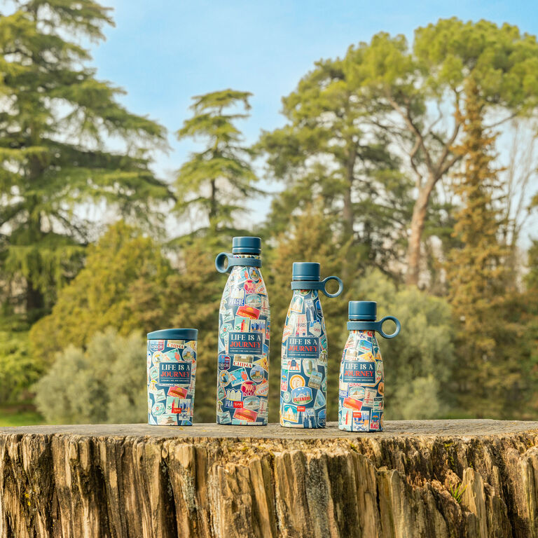 500 ml Vacuum Bottle - Travel Stickers - Hot & Cold