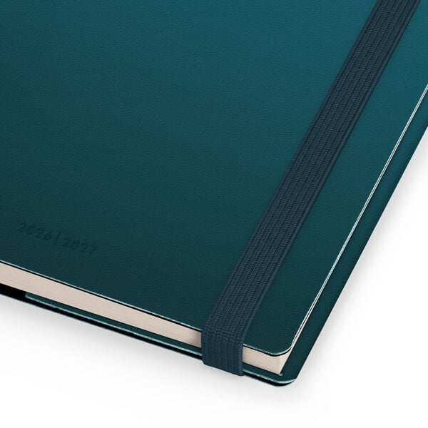 Agenda Semanal 2026/2027 16 Meses - Deep Teal - Small Con Libreta