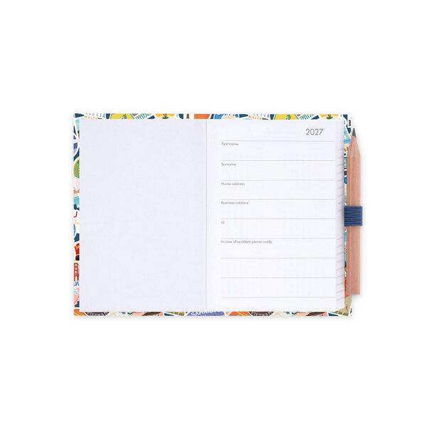 Agenda 12 Mesi Fotografica Bigiornaliera Mini 2027 - Travel Stickers