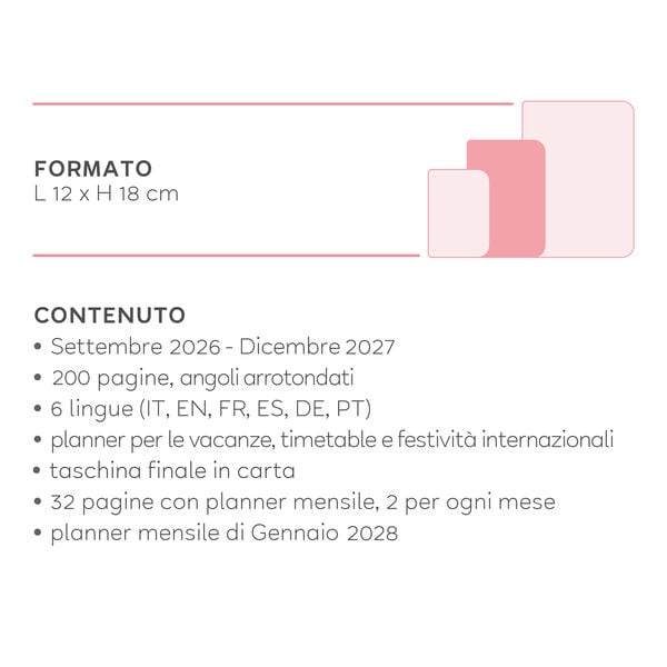 Agenda 2026/2027 Settimanale Fotografica 16 Mesi - Teddy Bear Pink - Medium Agenda 2026/2027 Settimanale Fotografica 16 Mesi - Teddy Bear Pink - Medium