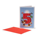 Greeting Card - Happy Birthday - Little Boys - 5 Years, , zoo