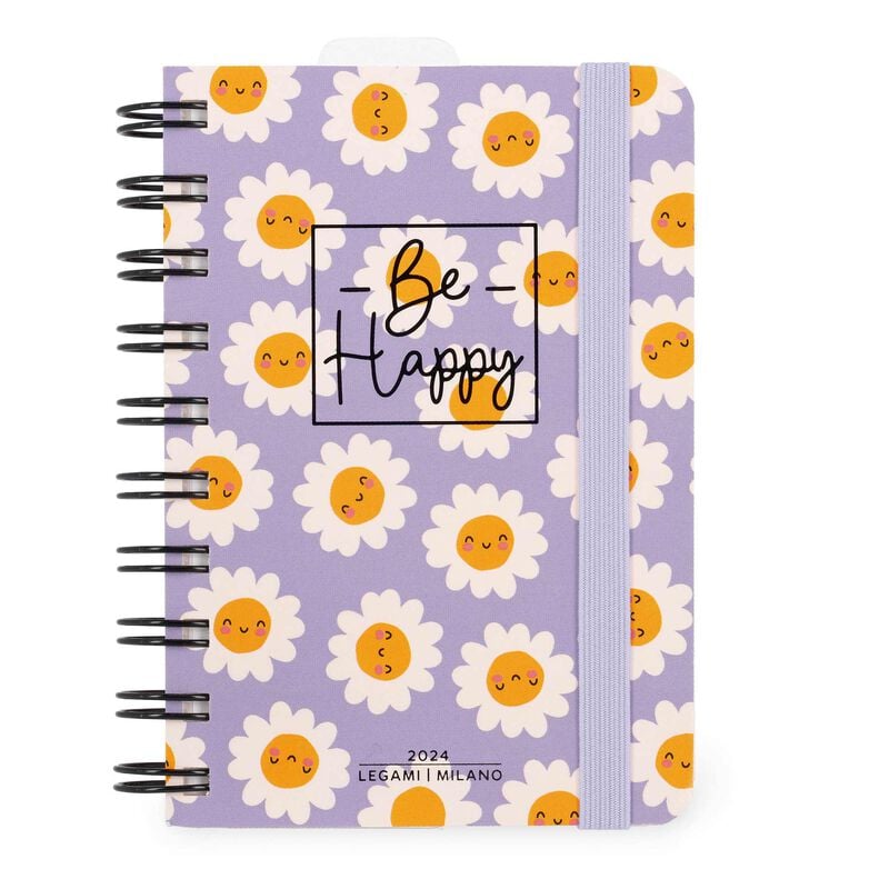 12-Month Daily Diary - Small - Spiral Bound - 2024 DAISY 