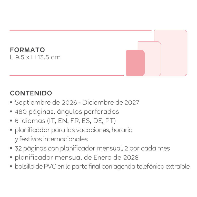 Agenda Diaria Fotográfica 2026/2027 16 Meses - Flowers - Small Agenda Diaria Fotográfica 2026/2027 16 Meses - Flowers - Small