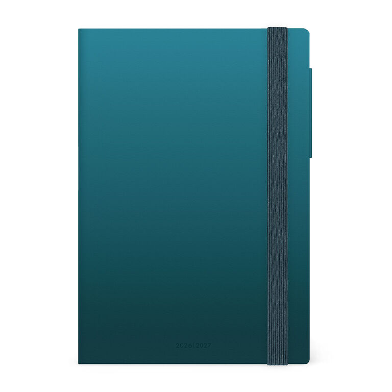 16-Month Medium Daily Diary for 2026/2027 - Deep Teal
