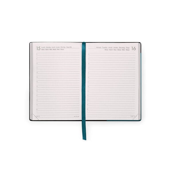 Agenda Diaria 2026/2027 16 Meses - Deep Teal - Small