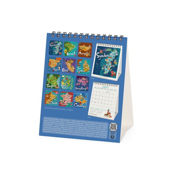 Calendario da Tavolo 2027- 12 x 14,5 cm - Let's Travel the World