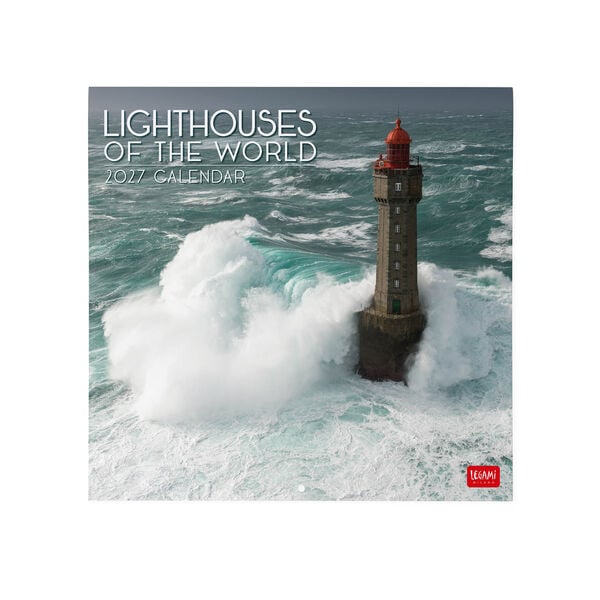 Calendario da Parete 2027 - 30 x 29 cm - Lighthouses of the World