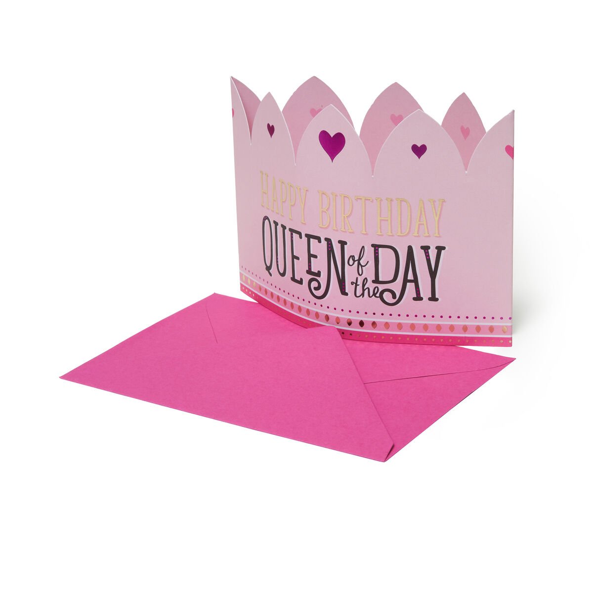 Biglietto Auguri 3D - Happy Birthday - Queen Crown