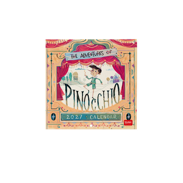 Calendario da Parete 2027 - 18 x 18 cm - Pinocchio