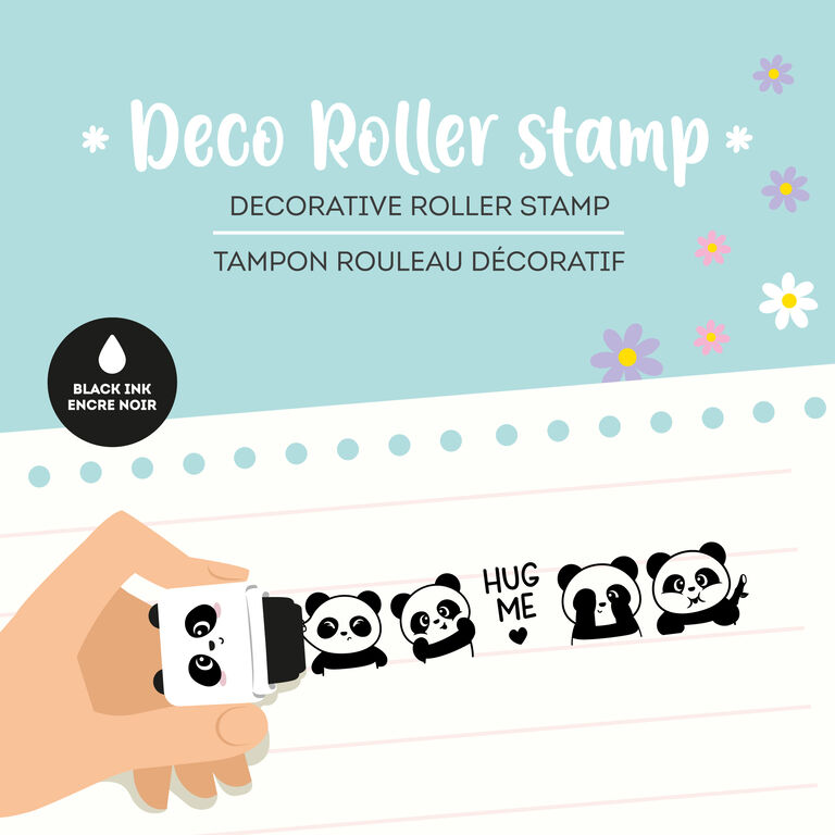 Deko-Rollstempel - Panda - Deco Roller Stamp