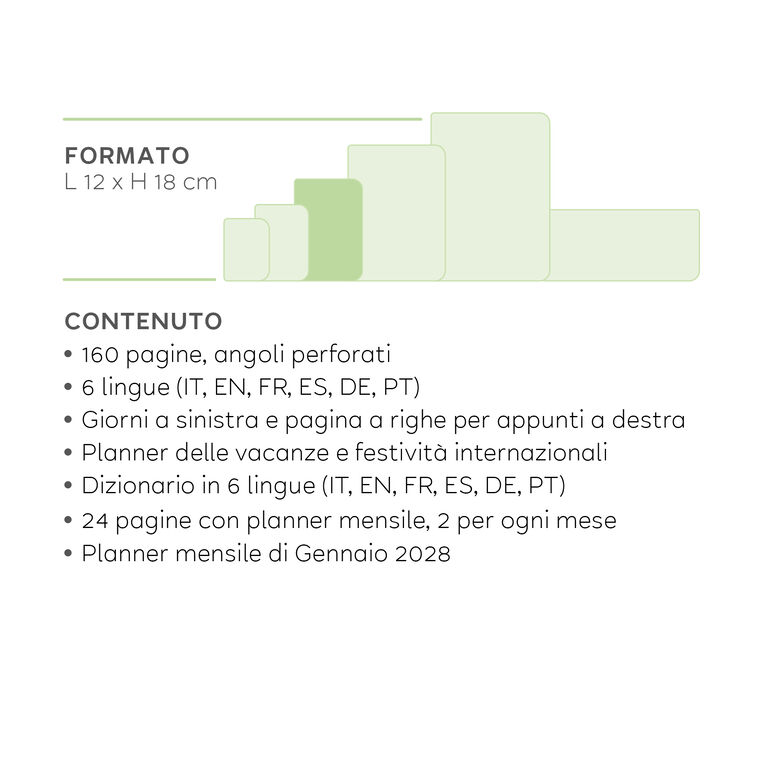 Agenda 12 Mesi Settimanale Medium con Notebook 2027 - Sunset Vibes Agenda 12 Mesi Settimanale Medium con Notebook 2027 - Sunset Vibes