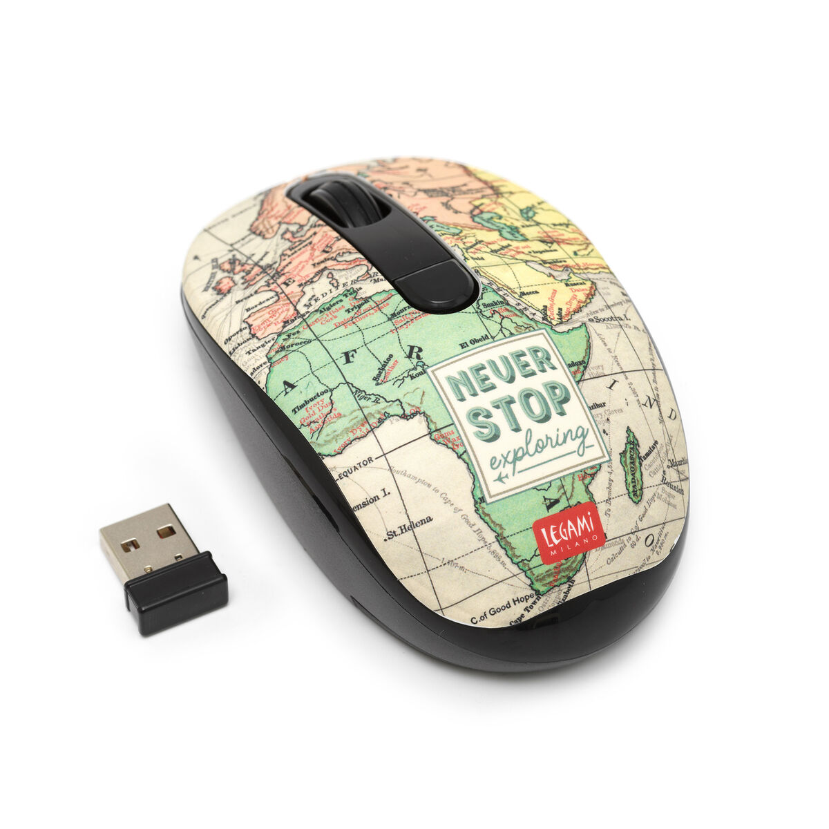 Kabellose Maus mit USB-Empfänger, , zoo