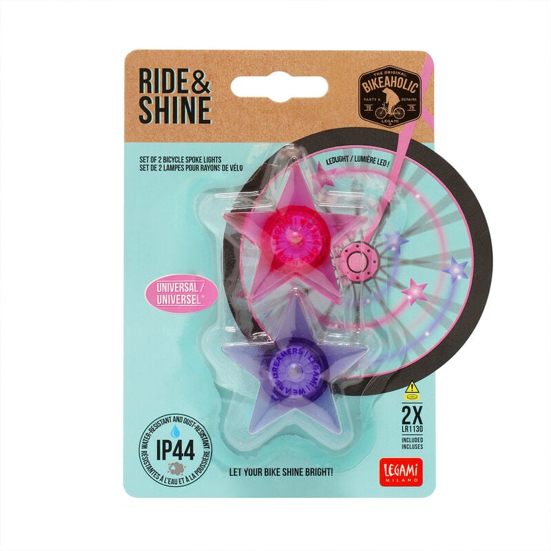 Set de 2 Lampes pour Rayons de Vélo - Ride & Shine, , zoo
