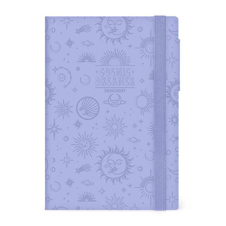 16-Month Medium Daily Diary for 2026/2027 - Cosmic Lilac