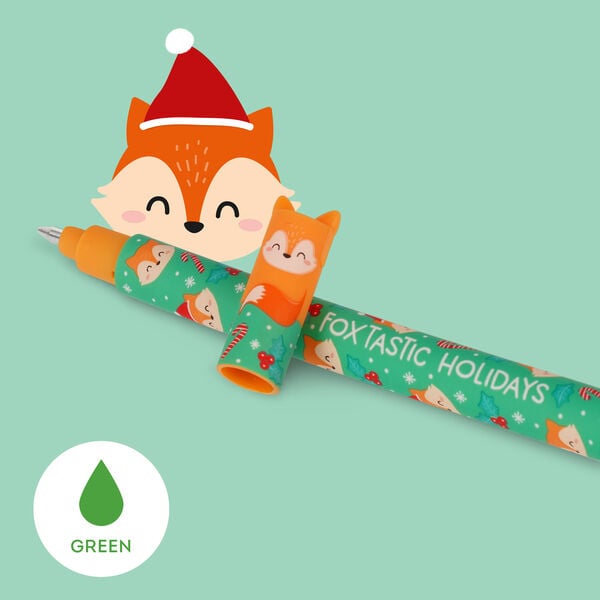 Set mit 3 Löschbaren Gelstiften - „Foxtastic Holidays“, „Merry And Brrright“ - Erasable Pen