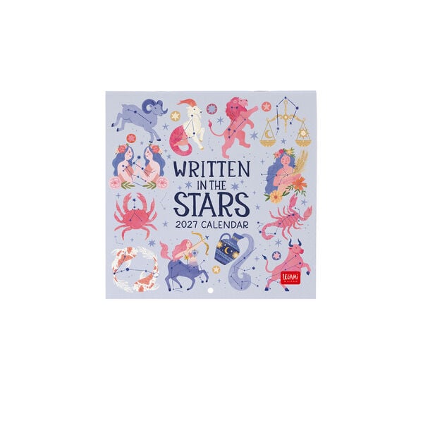 Calendario da Parete 2027 - 18 x 18 cm - Written in the Stars