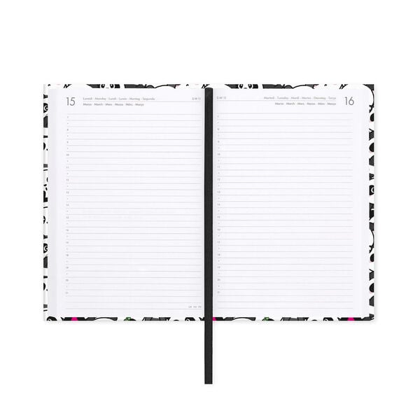 Agenda Diaria Fotográfica 2026/2027 16 Meses - Panda - Medium