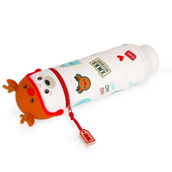Astuccio di Natale 2 in 1 in Silicone Polar Bear - Kawaii