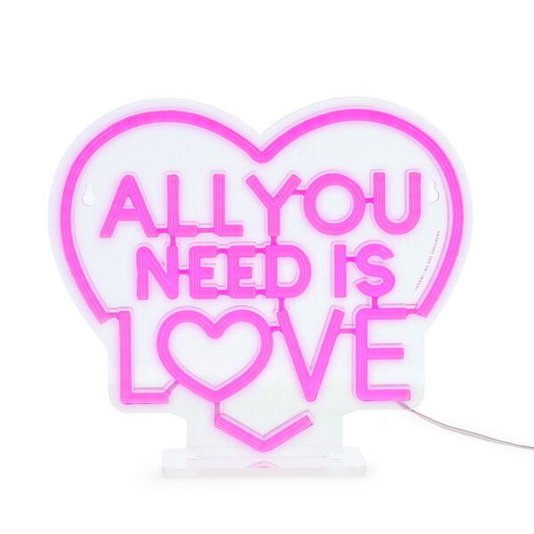 Lampada Led Effetto Neon - All You Need is Love - It's a Sign Lampada Led Effetto Neon - All You Need is Love - It's a Sign