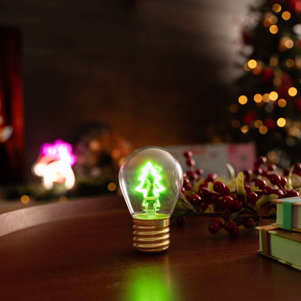 Lampada Decorativa da Tavolo a Forma di Lampadina - Xmas Tree - Bulb Fiction, , zoo