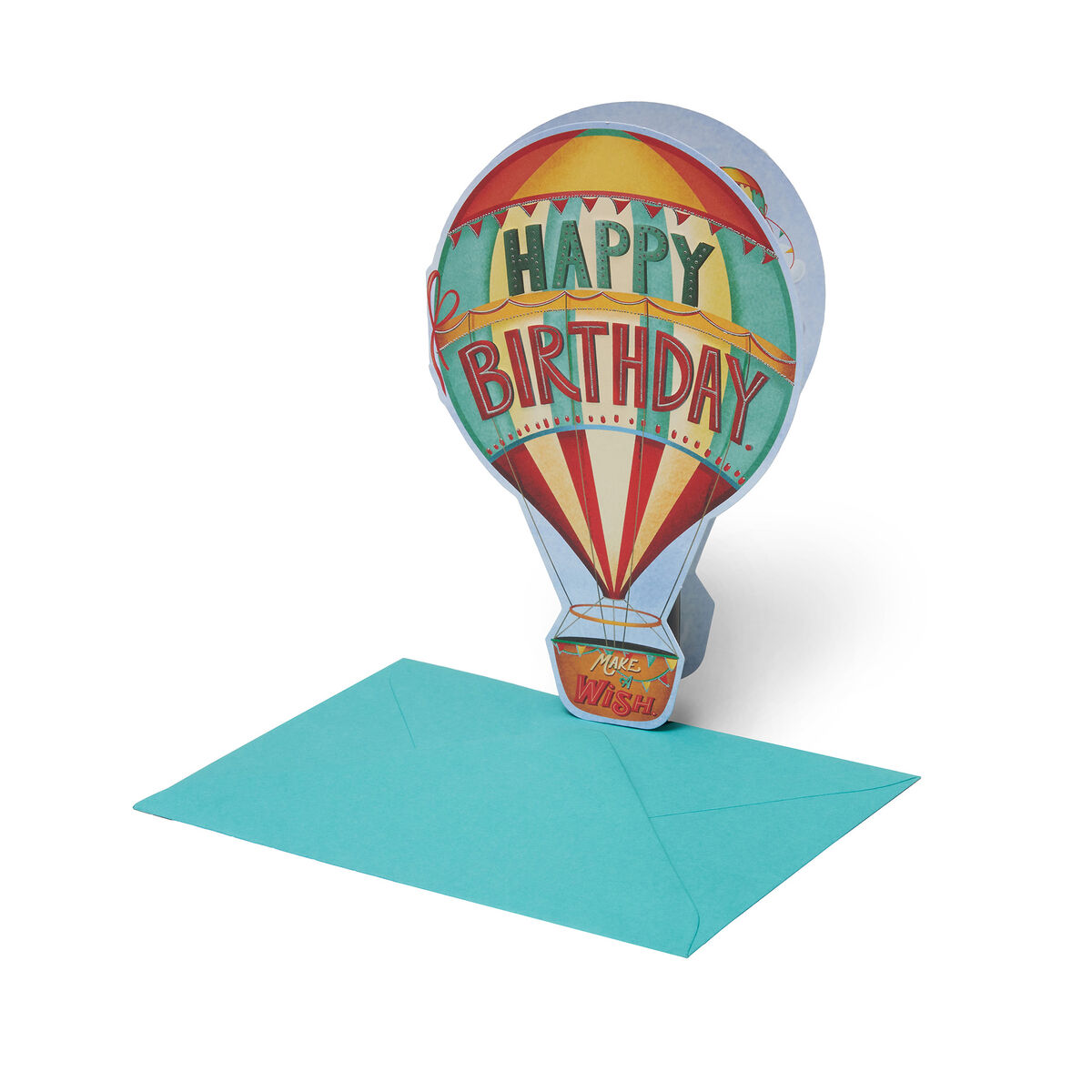 Greeting Card - Happy Birthday - Air Balloon, , zoo