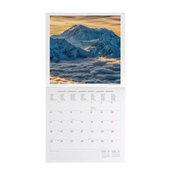 Calendario da Parete 2027 - 30 x 29 cm - Mountains