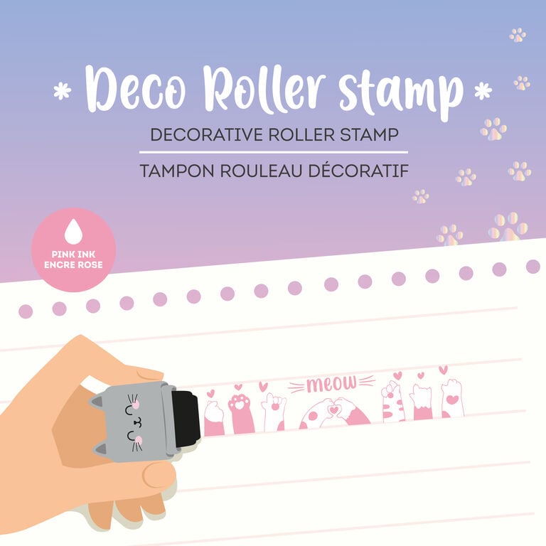 Deko-Rollstempel - Kitty - Deco Roller Stamp