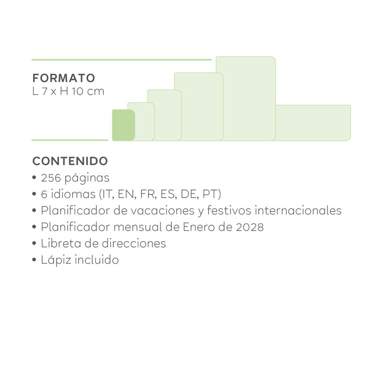 Agenda de 12 Meses con 2 Días por Página Mini 2027 - Sunset Vibes Agenda de 12 Meses con 2 Días por Página Mini 2027 - Sunset Vibes