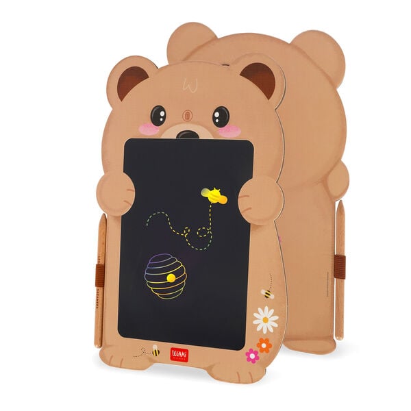 Teddy Bear Portable LCD Drawing Board in Cardboard - Magic Sketch Board Teddy Bear Portable LCD Drawing Board in Cardboard - Magic Sketch Board