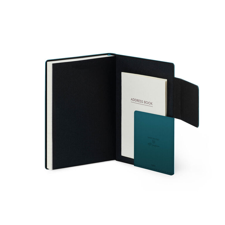 16-Month Small Weekly Diary for 2026/2027 - Deep Teal - With Notebook