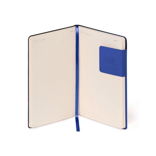 Lined Notebook with Monochrome Soft Cover - Eclectic Blue - My Notebook