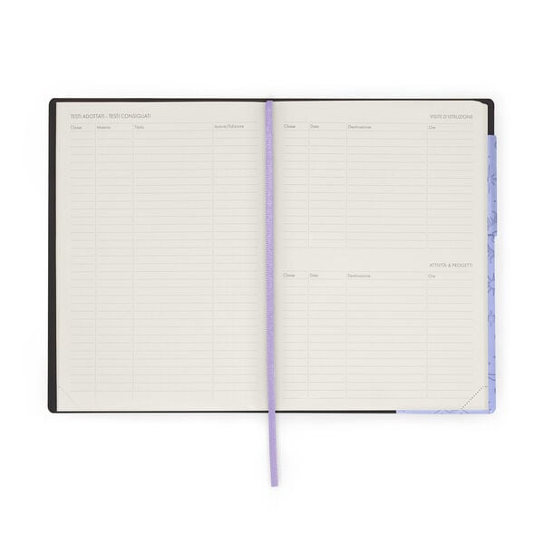 Agenda del Docente 2026/2027 Settimanale 13 Mesi - Cosmic Lilac