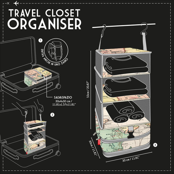Organizer da viaggio per armadio - Small
